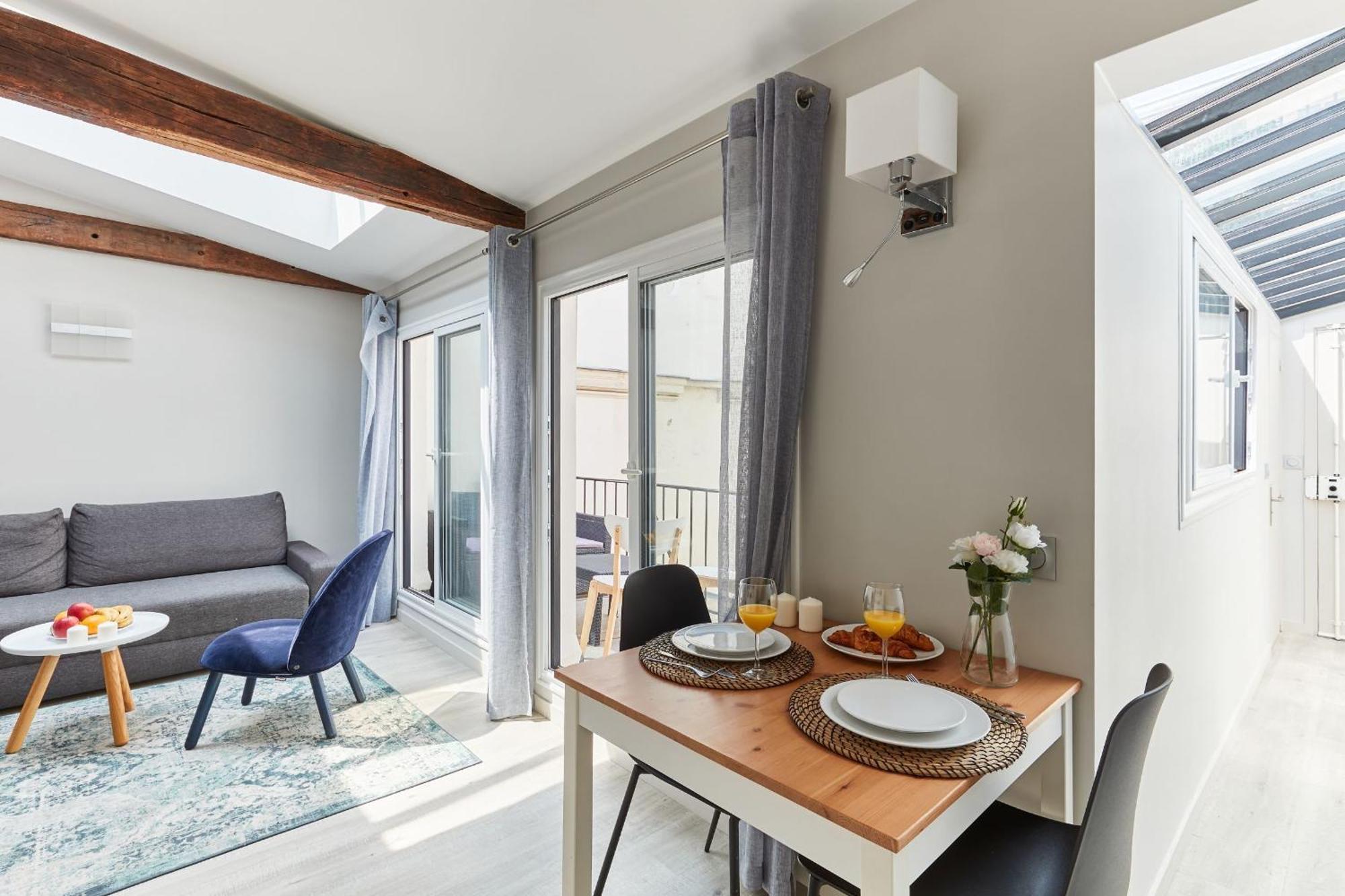 Jardin And Balcony 1Br Apartment Paris Bagian luar foto